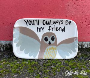 Logan Owl Plate