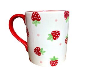 Logan Strawberry Dot Mug