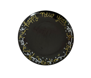 Logan New Year Confetti Plate