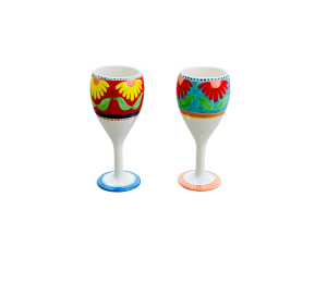 Logan Floral Wine Glass Set