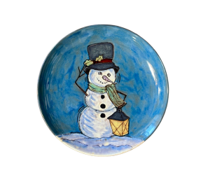 Logan Rustic Glazed Snowman