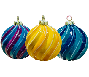 Logan Jewel Toned Spiral Ornament