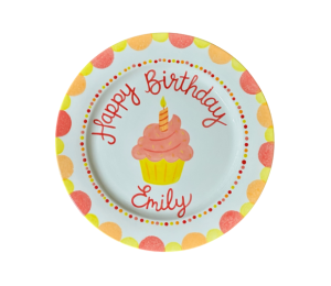 Logan Birthday Cupcake Plate